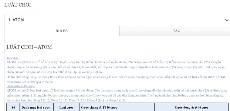 Quay Số Atom Tại RikBet Sảnh Cược Đỉnh Cao Cho Những Tín Đồ Đam Mê