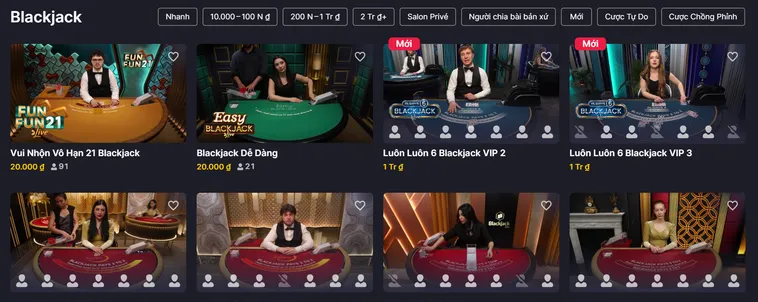 Blackjack Live Tại RikBet Trò Chơi Chiến Thuật Đỉnh Cao Cho Mọi Game Thủ