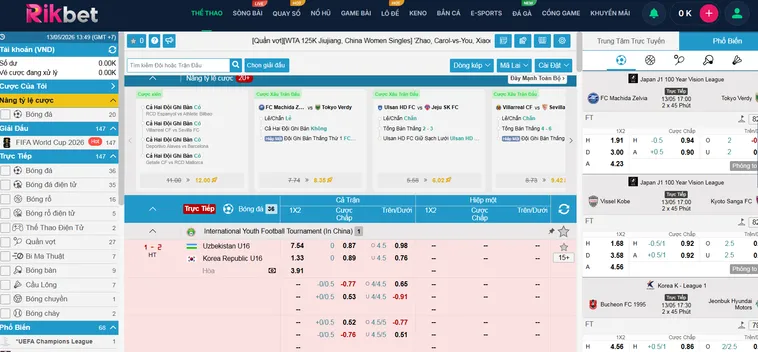 Thể Thao IM Sports RikBet Sảnh Cược Đỉnh Cao Cho Những Tín Đồ Đam Mê