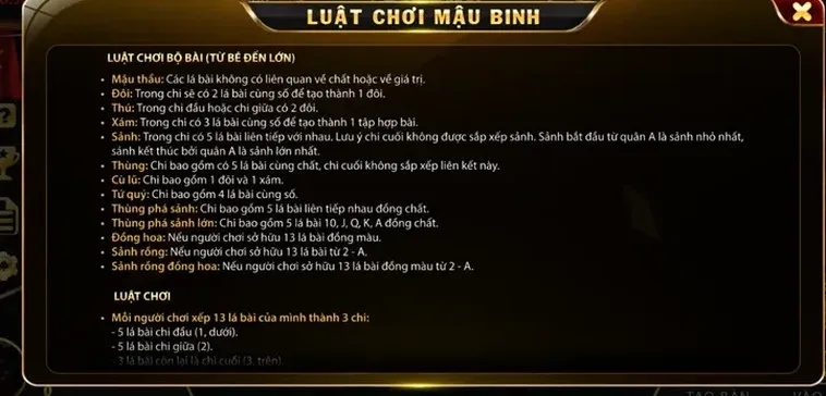 Hướng Dẫn Chơi Mậu Binh Tại RikBet Đỉnh Cao Cho Các Tay Chơi Chuyên Nghiệp