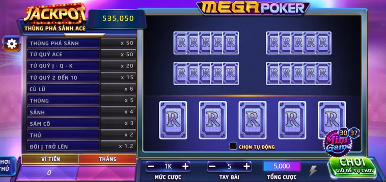 Mega Poker Tại RikBet Đỉnh Cao Giải Trí Với Cơ Hội Trúng Jackpot Khổng Lồ