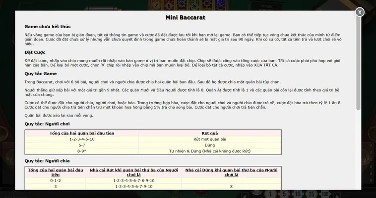 Quay Số Mini Baccarat Tại RikBet Đấu Trường Trí Tuệ Cho Các Tay Chơi Chuyên Nghiệp