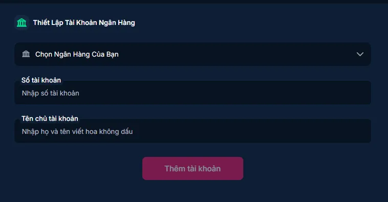 Nạp Tiền RikBet Qua Tài Khoản Ngân Hàng Siêu Tốc Cho Tân Thủ